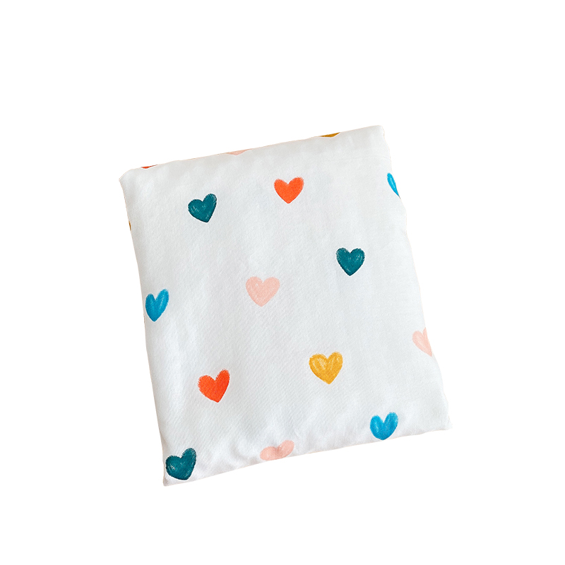 ガーゼケット 動物やハートの可愛い柄綿ガーゼケット