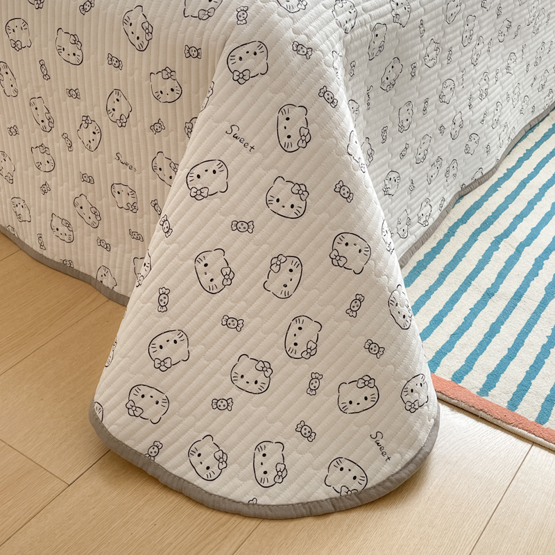  ねこちゃん模様のやさしいガーゼケット
