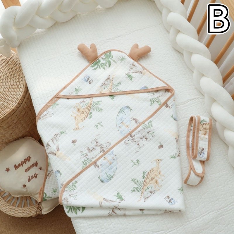 ガーゼケット 綿 赤ちゃん用綿製薄手おくるみ動物柄ガーゼ