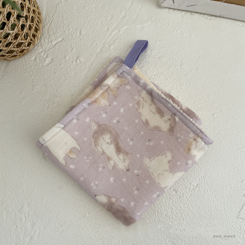 ガーゼケット 綿 二重ガーゼ ベビーハンカチ 動物柄 よだれかけ