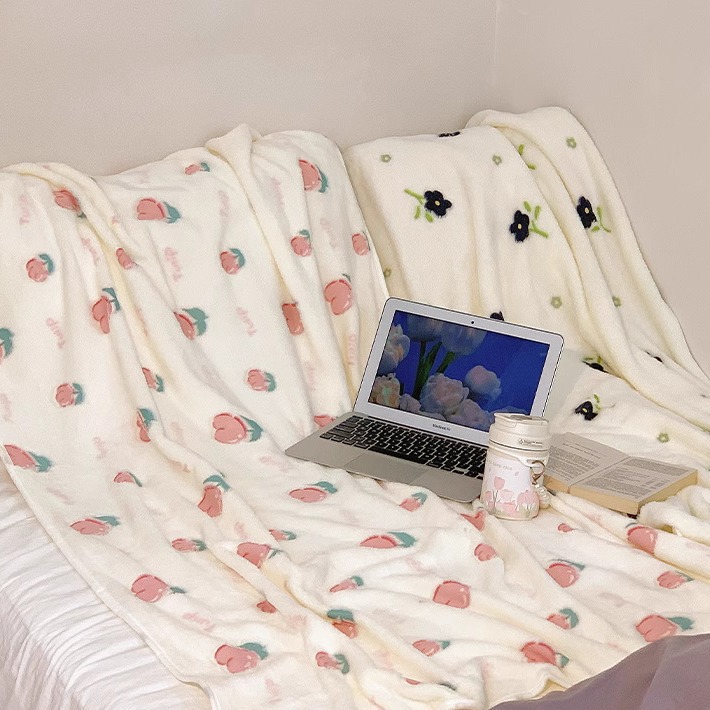 ガーゼケット 綿 花柄模様天然綿素材多重織りガーゼケット