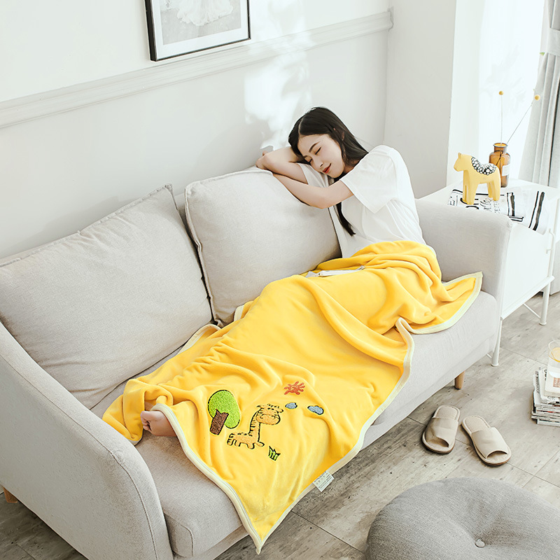 ガーゼケット 可愛い恐竜柄綿素材ガーゼケット