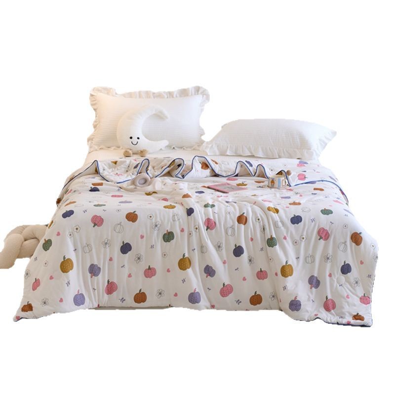 ガーゼケット 綿 可愛い野菜柄純綿ガーゼケット