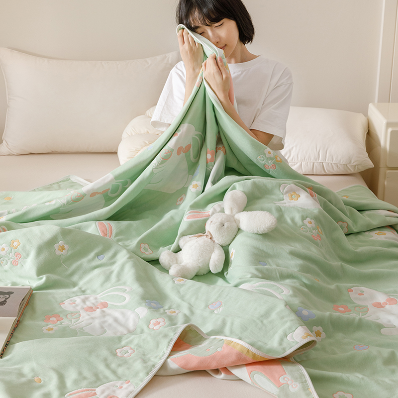 優しいうさぎの夢ガーゼケット