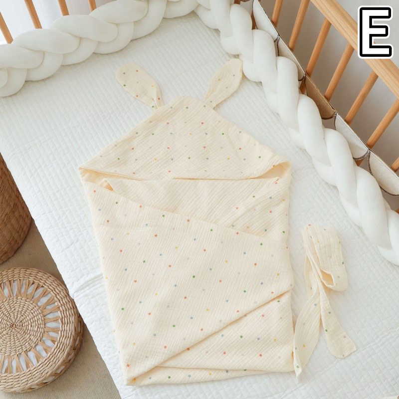 ガーゼケット 綿 赤ちゃん用薄手綿ガーゼおくるみ月柄