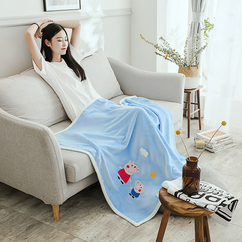 ガーゼケット 可愛い恐竜柄綿素材ガーゼケット