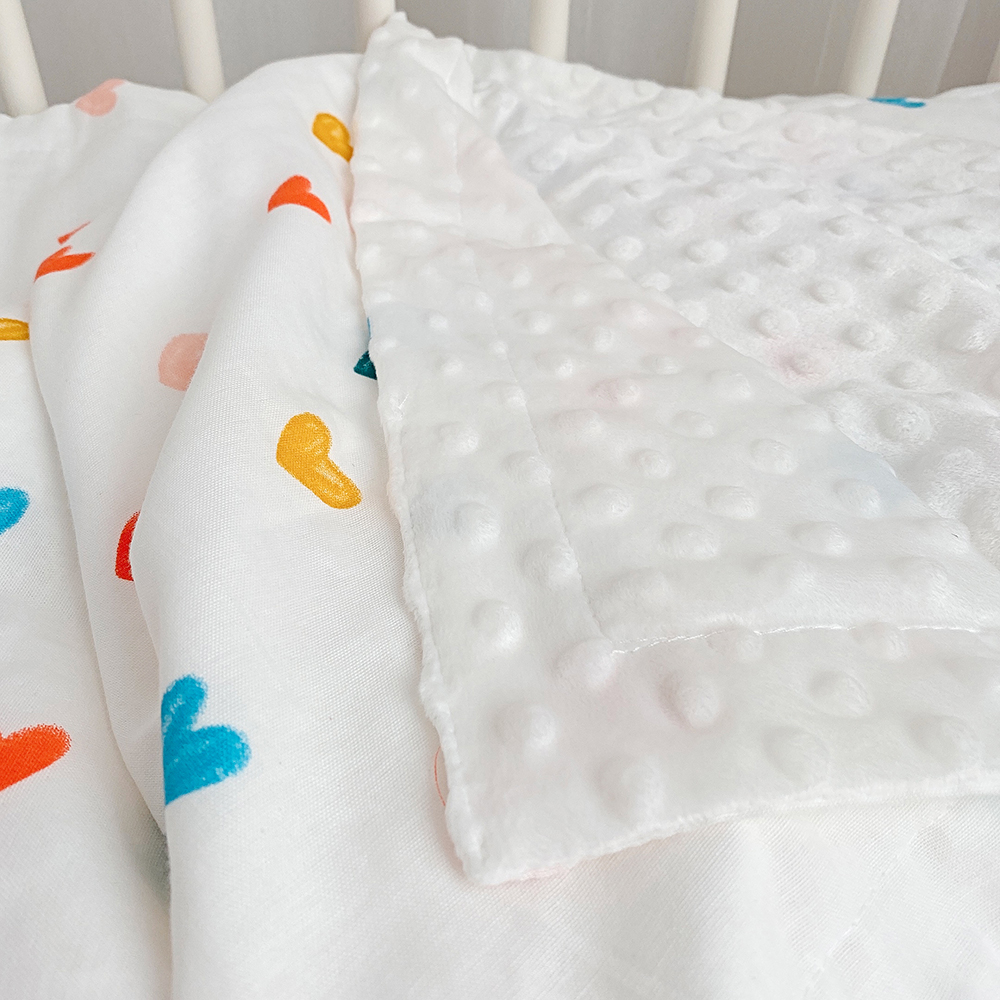 ガーゼケット 動物やハートの可愛い柄綿ガーゼケット