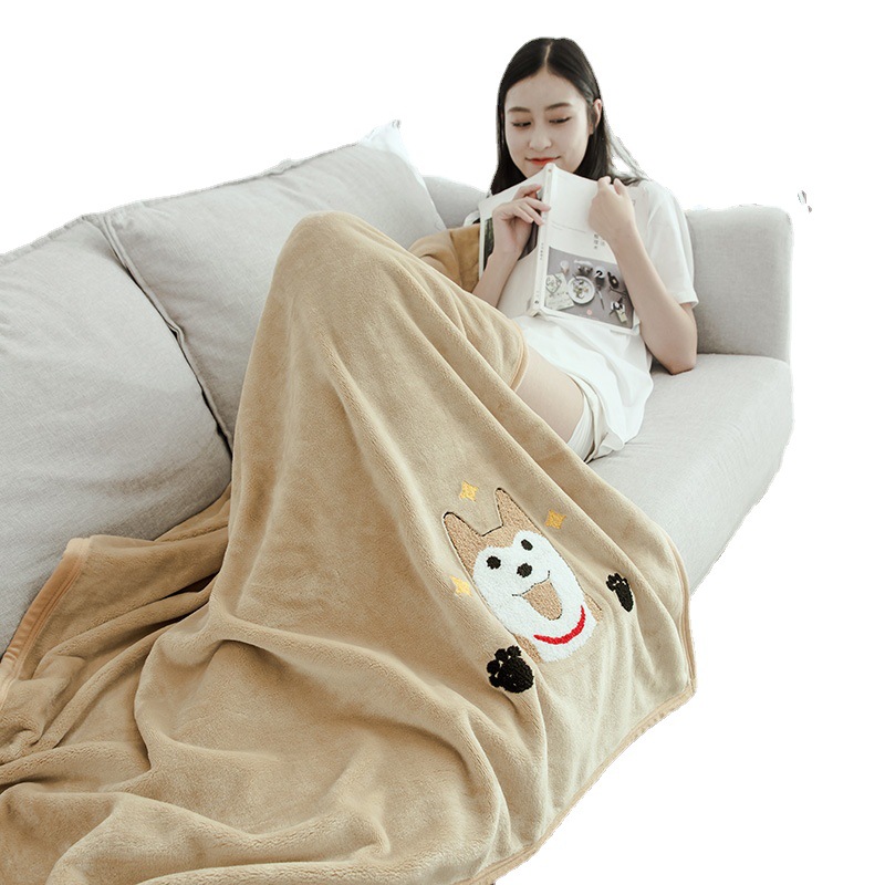 ガーゼケット 可愛い恐竜柄綿素材ガーゼケット