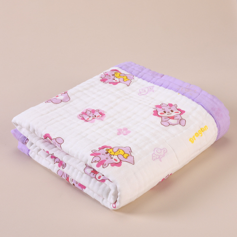 ガーゼケット 綿 可愛い動物柄綿百パーセント赤ちゃん用ガーゼケット