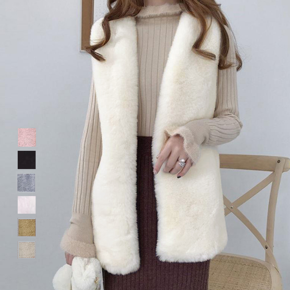 上品ふわふわファージレ 韓国風ベスト