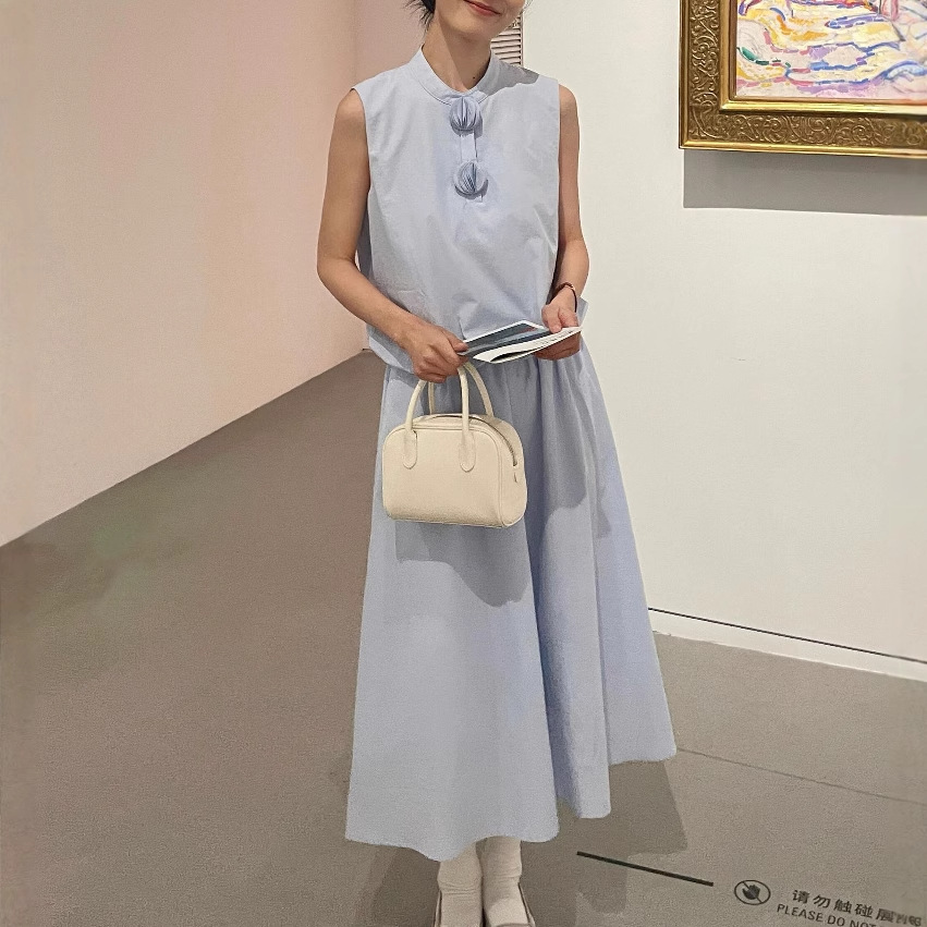 ジレ 優美立体飾りノースリーブジレセット
