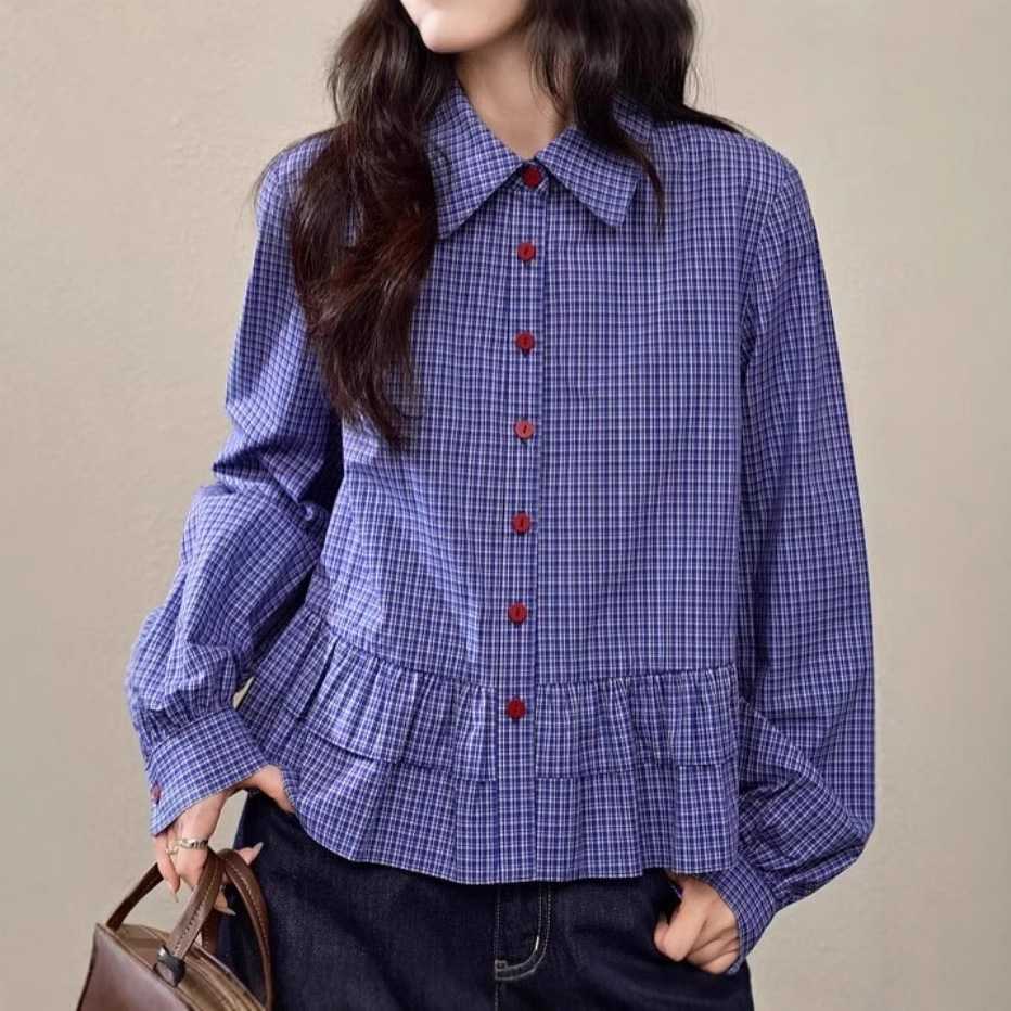 おしゃれときちんと感を両立！長袖のギンガムチェックブラウス5選