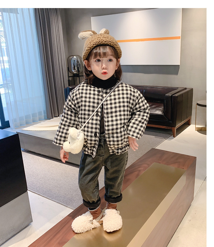 ギンガム チェック 女の子ギンガムチェック柄ショート丈ジャケット