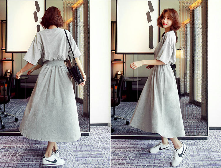 大人かわいい服 シンプル優美ギャザーワンピース