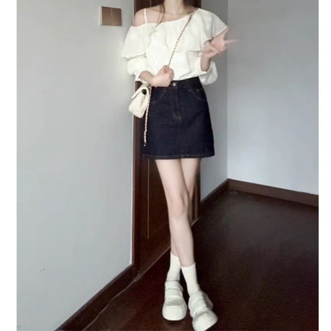 大人かわいい服 大人かわいい服 肩見せフリルブラウス