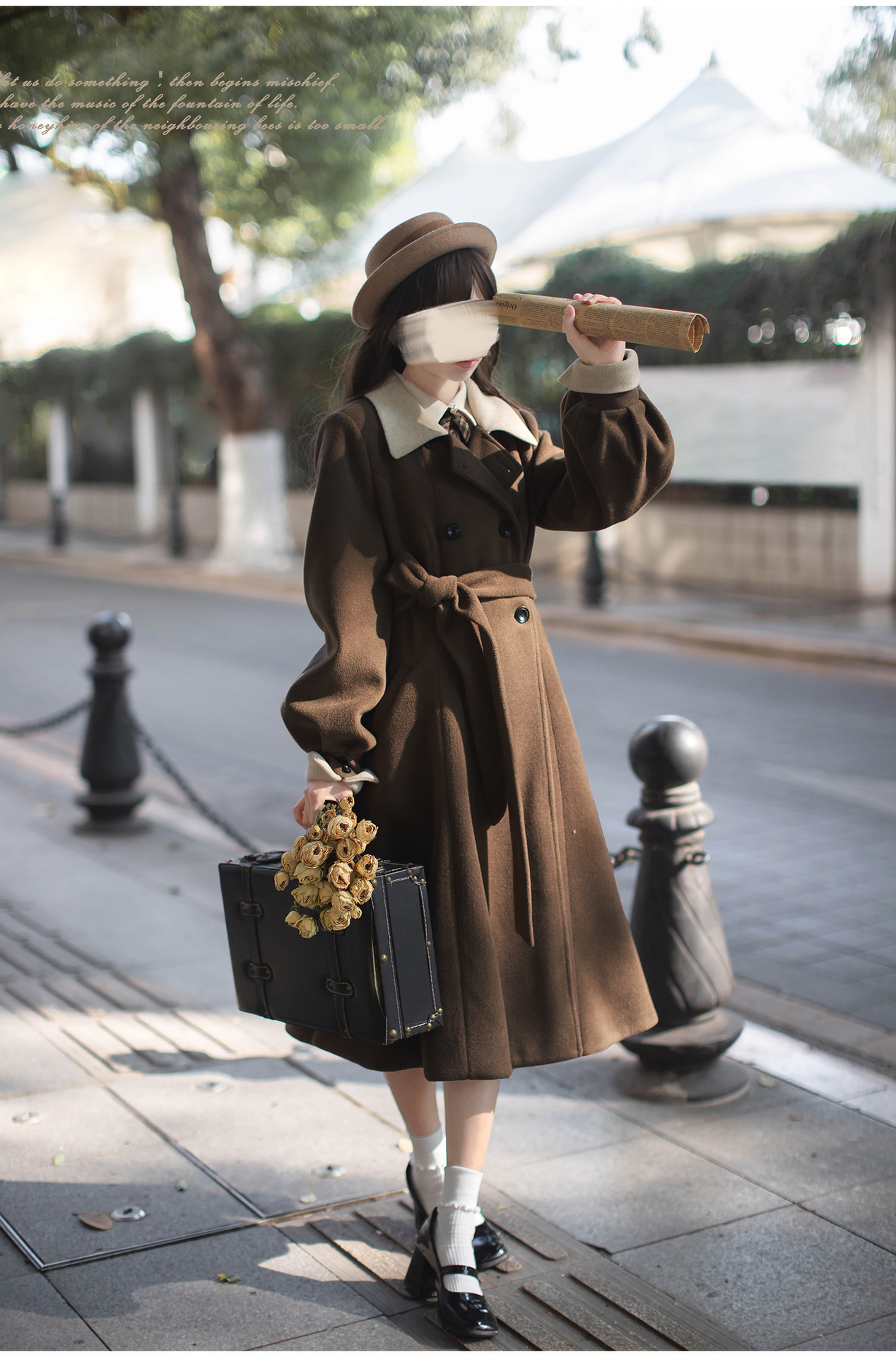 大人かわいい服 レトロクラシックチェック フリルワンピース