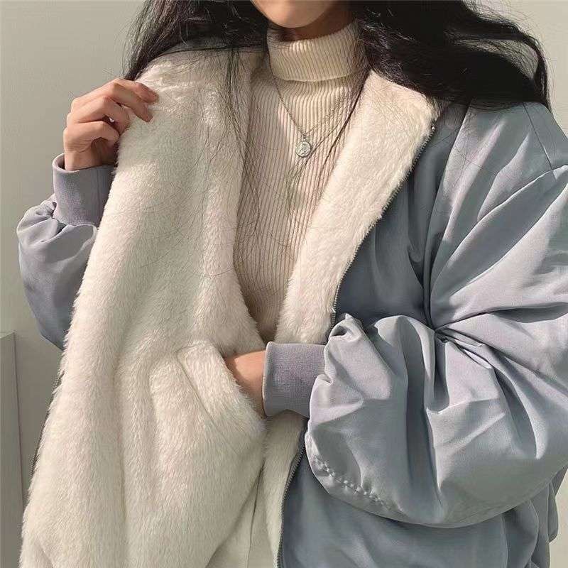 大人かわいい服 ふんわりボリューム中綿ジャケット