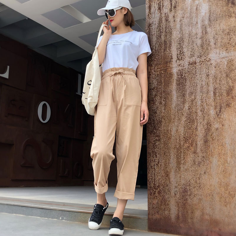 大人かわいい服 ふんわりリボン ワイドパンツ