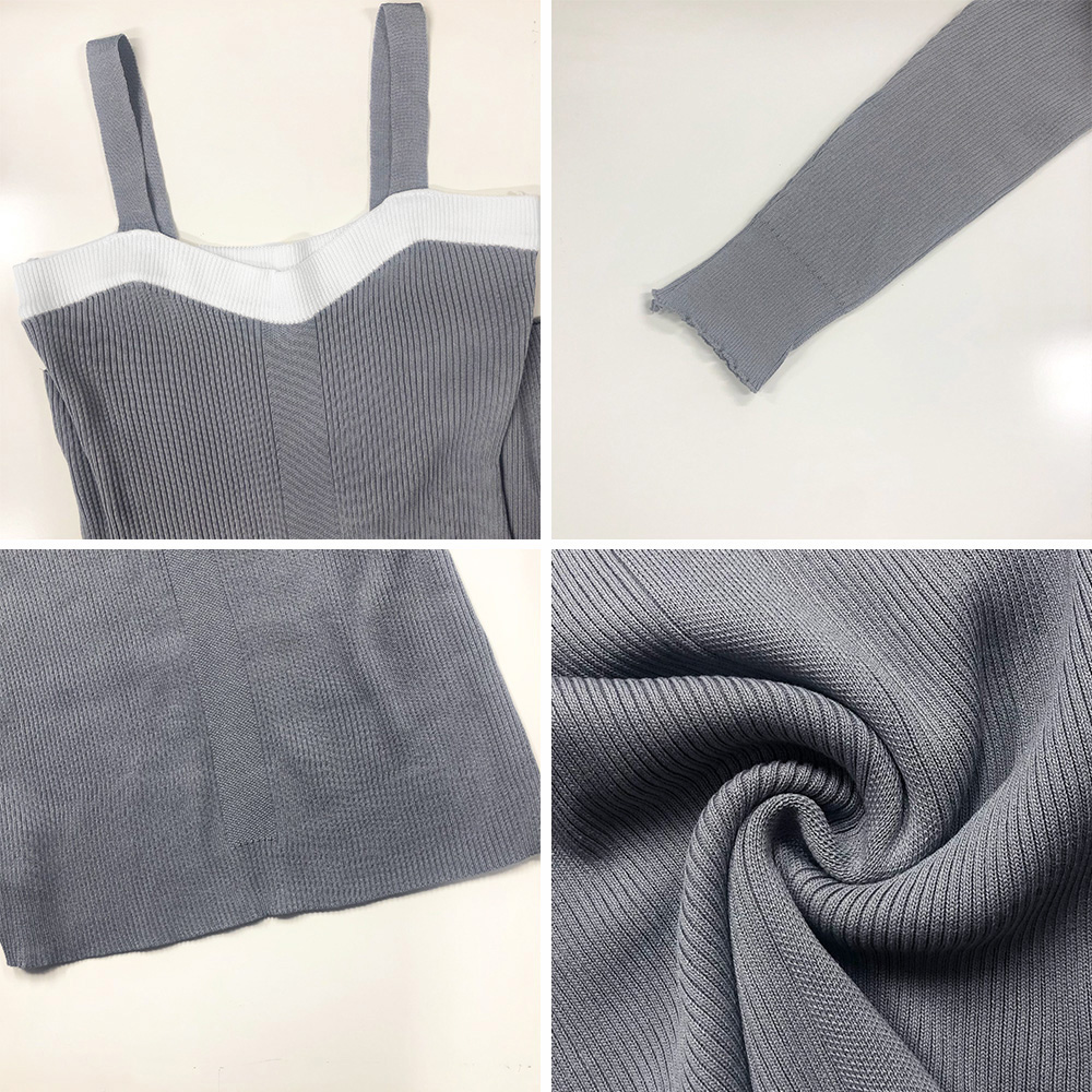 大人かわいい服 モード感あふれる ニットボレロ×ミニワンピセットアップ