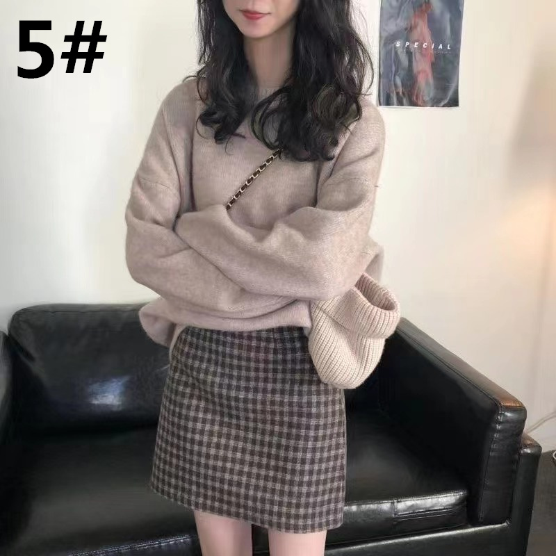 大人かわいい服 ゆったり長袖ニットセーター 大人可愛いトップス