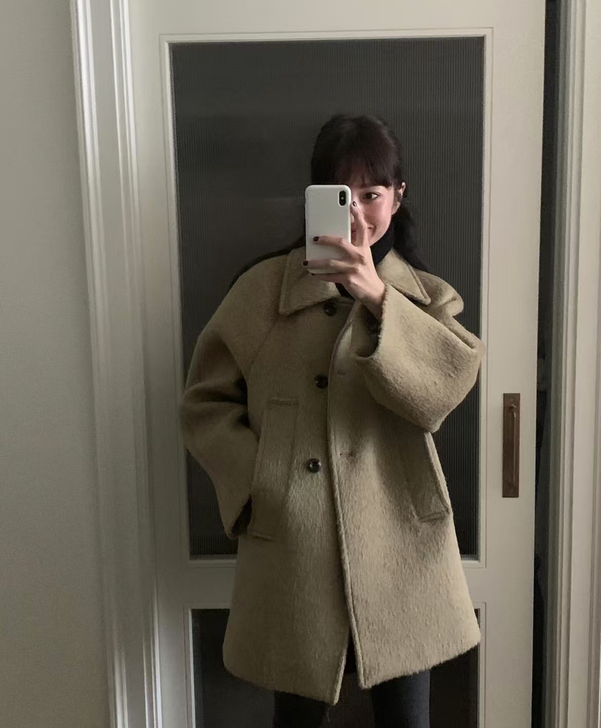 大人かわいい服 秋冬新作 大人かわいいチェスターコート 暖か体型カバーアウター