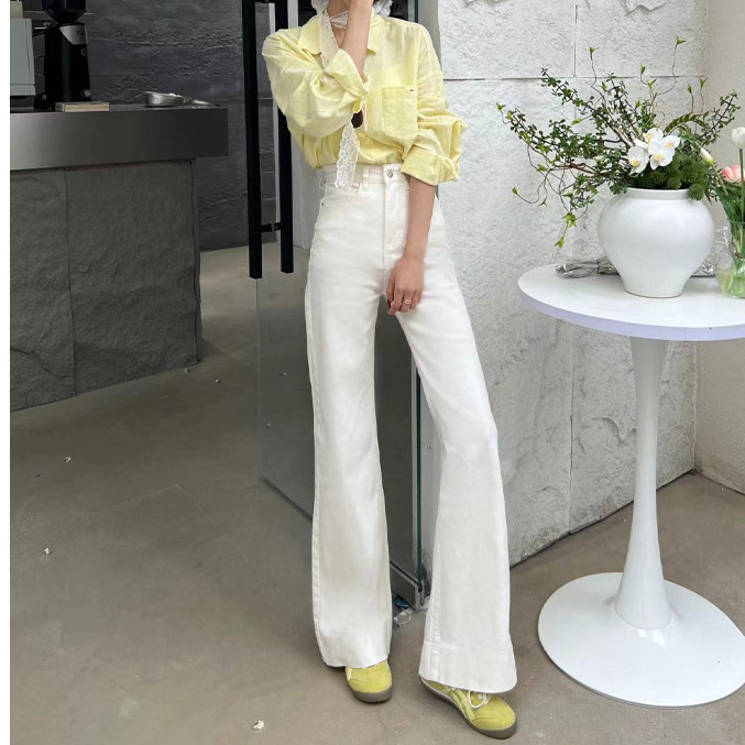 大人かわいい服 美脚ハイウエストフレアシルエットパンツ