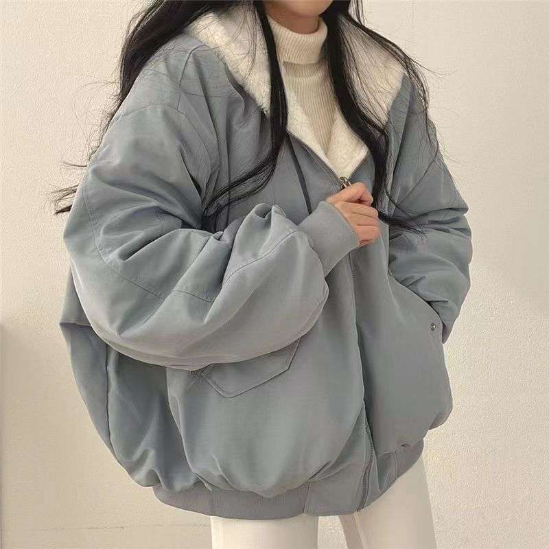 大人かわいい服 ふんわりボリューム中綿ジャケット