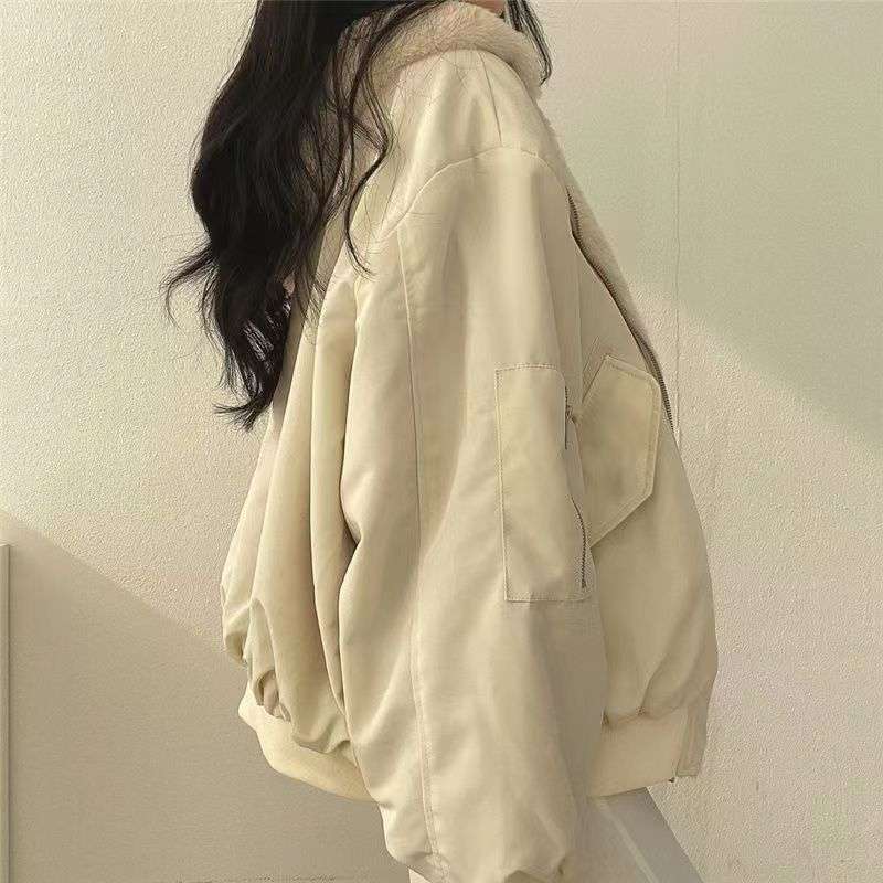 大人かわいい服 ふんわりボリューム中綿ジャケット