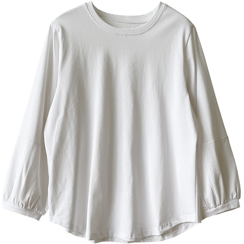 大人かわいい服 ふんわり袖のやわらかプルオーバー