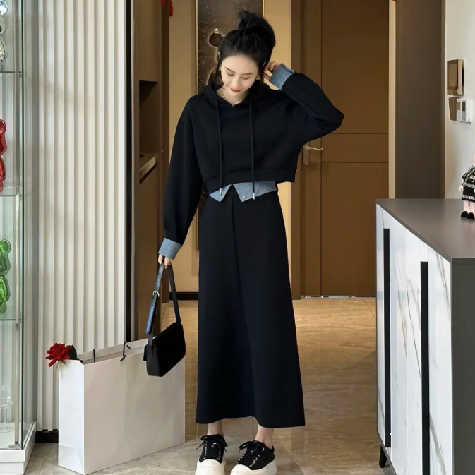 大人かわいい服 2025新作 パーカー スカート セットアップ スウェット 上品 きれいめ