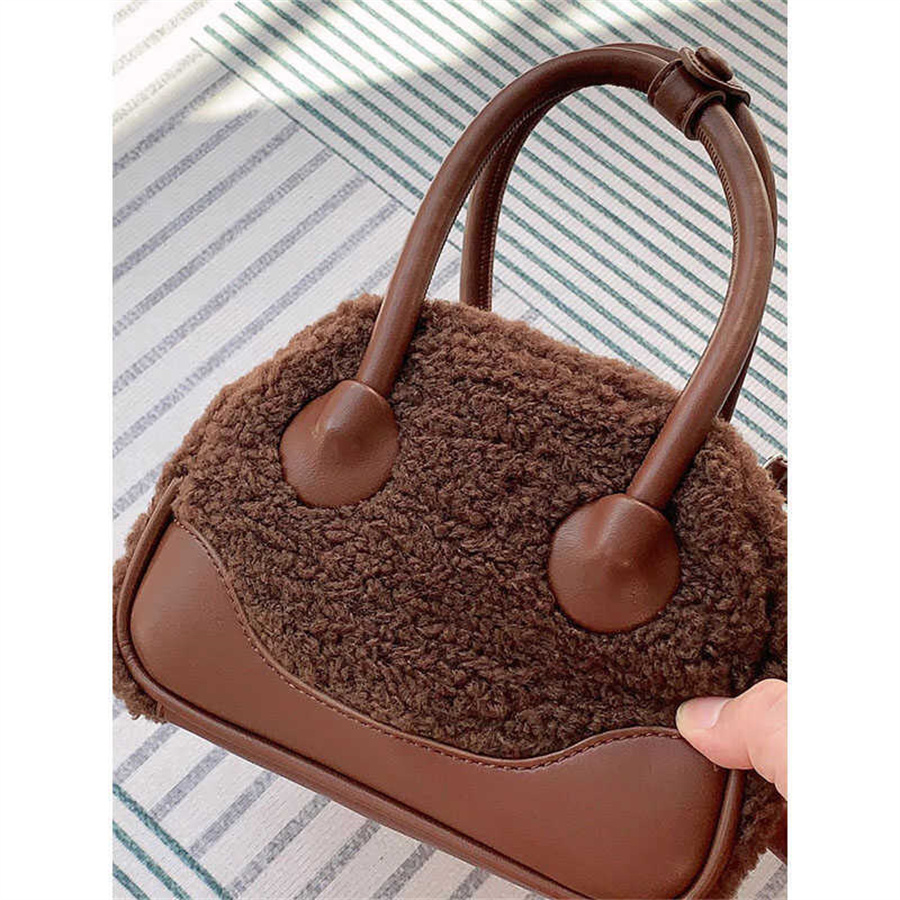 大人かわいい服 新作もこもこボア手提げバッグ斜め掛け上品レディース