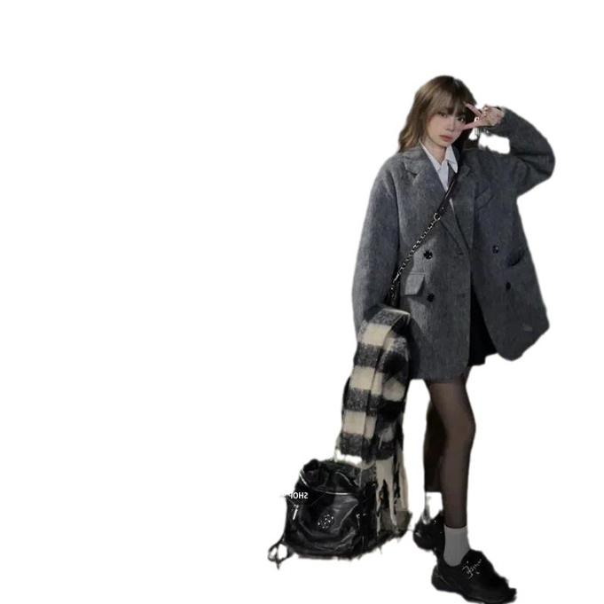 大人かわいい服 秋冬新作チェスターコート体型カバーミドル丈レディースアウター