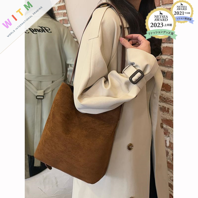 大人かわいい服 新作スエード調バッグ 肩掛け斜め掛け両用 大人上品