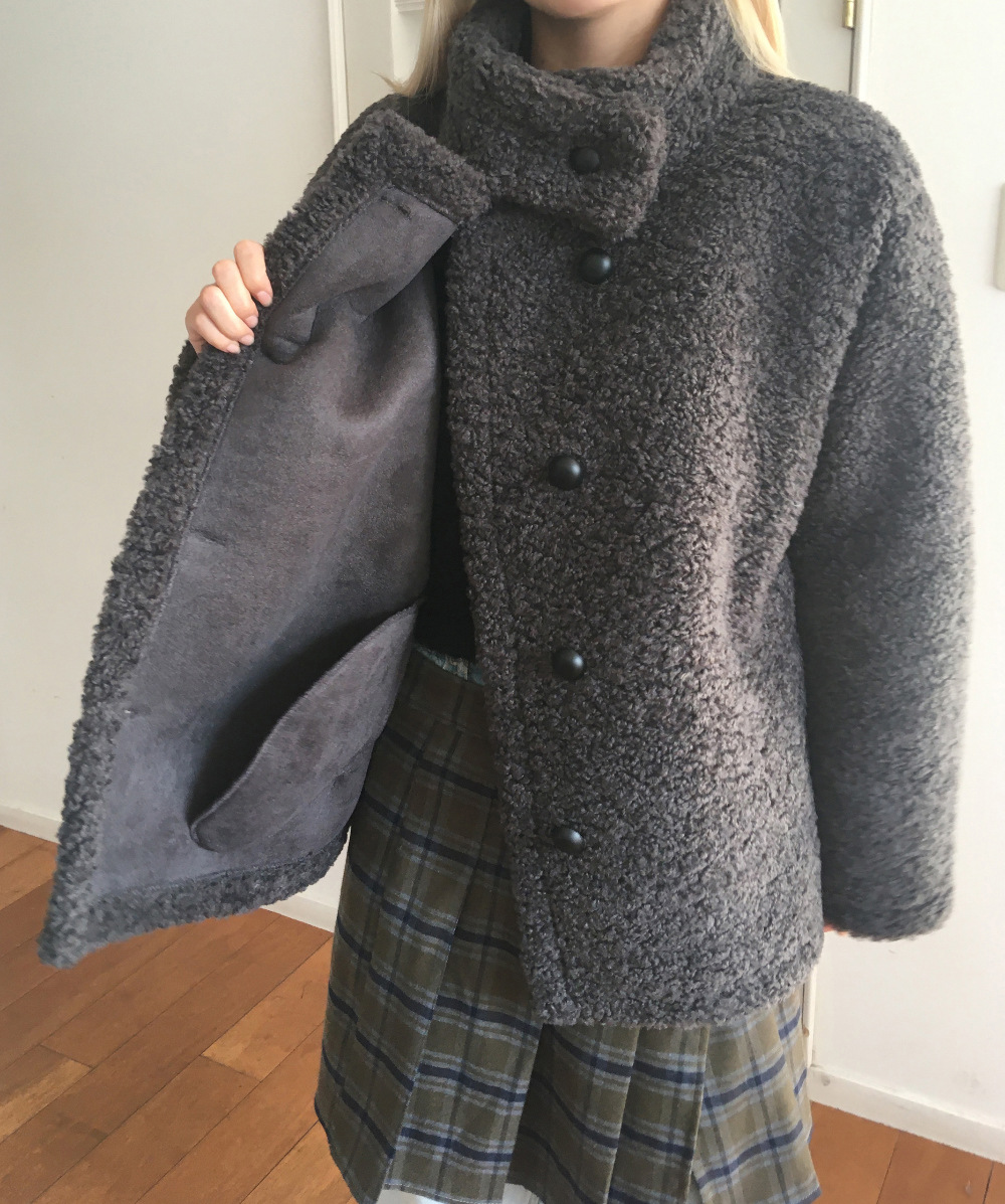 大人かわいい服 秋冬新作もこもこボアコート韓国風暖かい防寒アウター