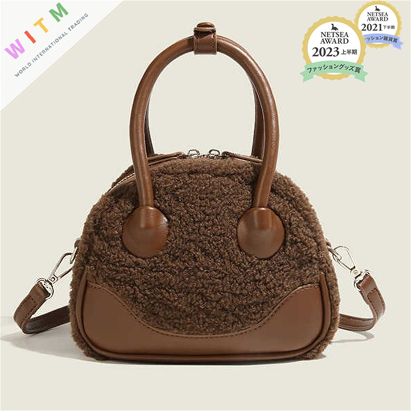 大人かわいい服 新作もこもこボア手提げバッグ斜め掛け上品レディース