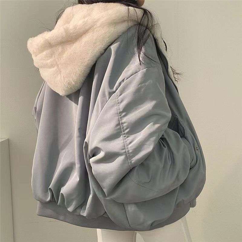 大人かわいい服 ふんわりボリューム中綿ジャケット