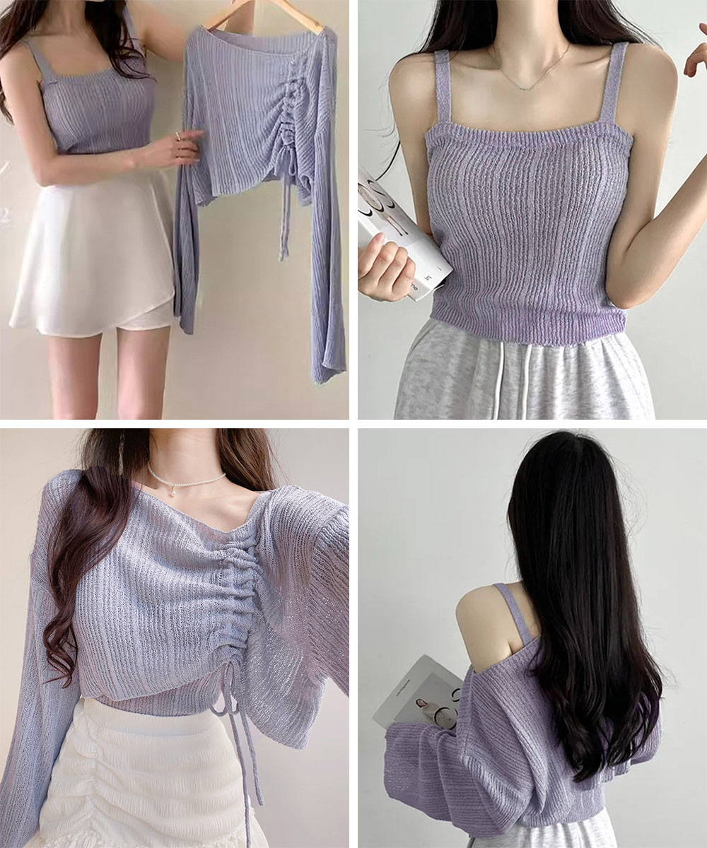 大人かわいい服 シルエット調整 リブニットトップス