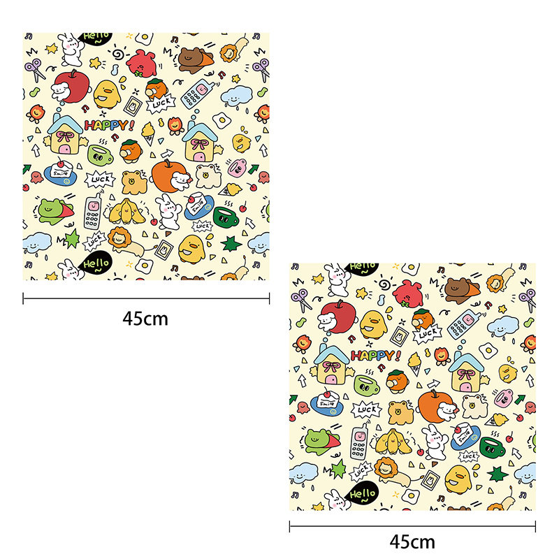 メイクボックス イラスト付き折りたたみ収納ポーチ