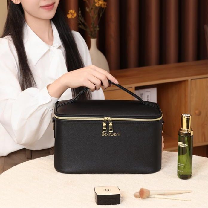 メイクボックス 鏡付き多機能化粧品収納ボックス