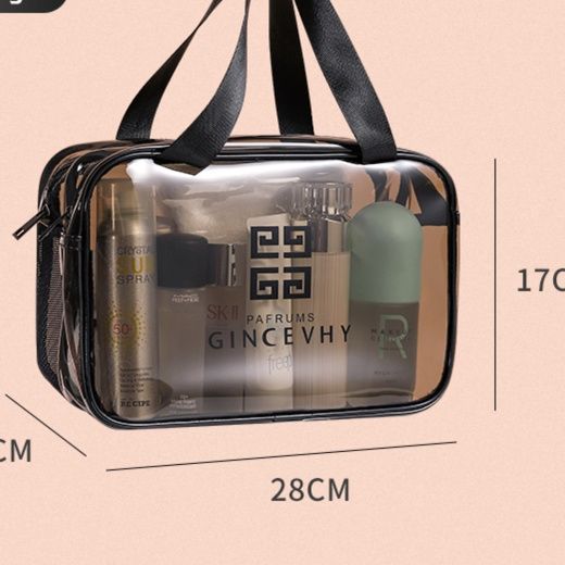 メイクボックス クリア収納 化粧品ポーチ
