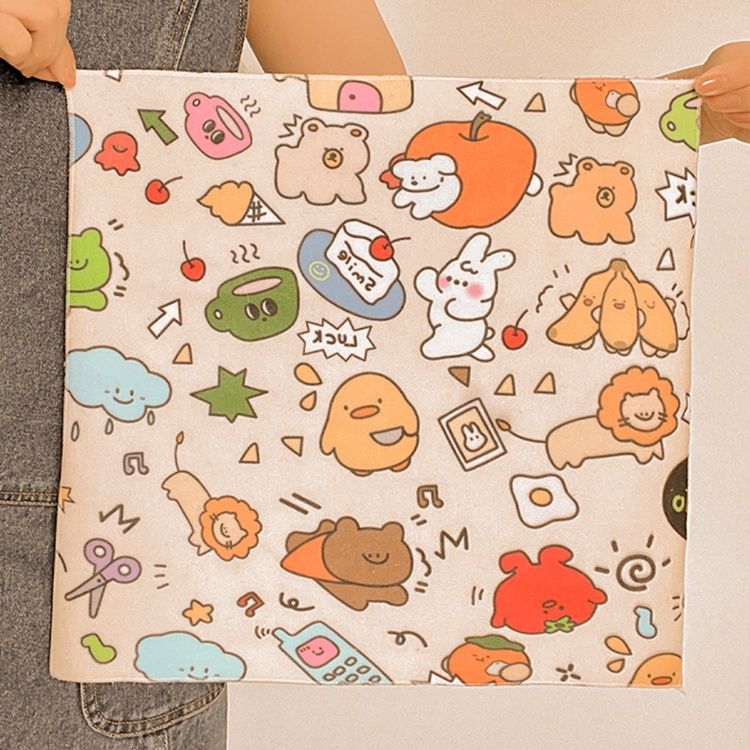 メイクボックス イラスト付き折りたたみ収納ポーチ
