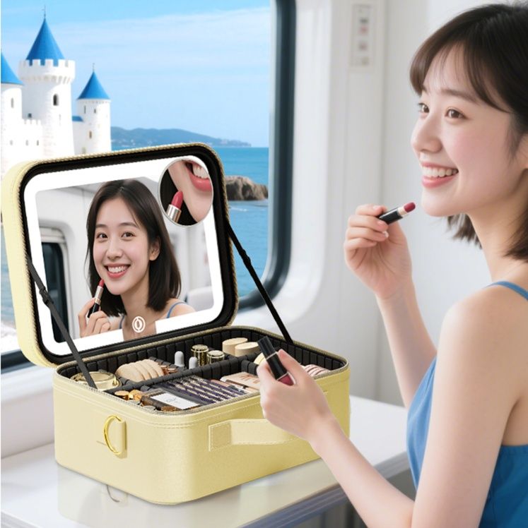 メイクボックス 鏡付き化粧箱