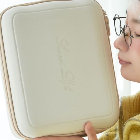 メイクボックス 上品な質感の化粧品収納ケース