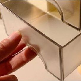 透明引き出し付きメイクボックス卓上化粧品収納