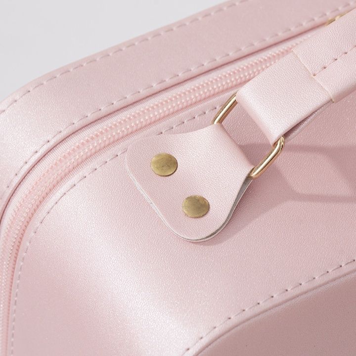 メイクボックス 唇模様付き鏡付き化粧品収納ケース