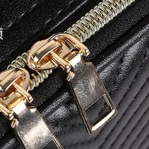 メイクボックス 発光機能付きヘリンボーン柄化粧ケース