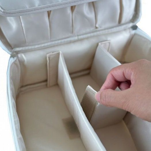 メイクボックス 防水加工旅行用化粧ポーチ大容量収納ケース