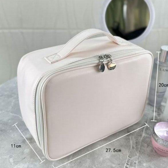 メイクボックス 防水加工旅行用化粧ポーチ大容量収納ケース