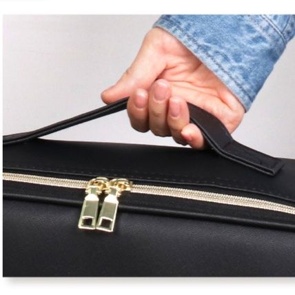 メイクボックス 発光ダイオード鏡付き大容量化粧品収納ケース