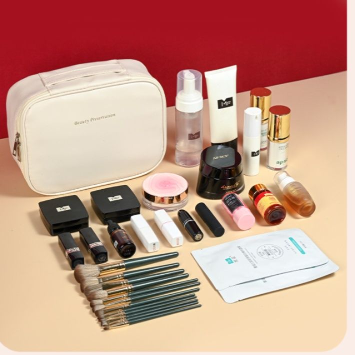 メイクボックス 大容量多機能仕切り付き化粧品収納ボックス